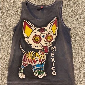 Candle wax made tank top